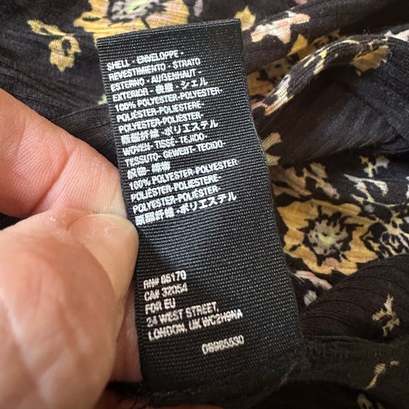 Free People Kitty Midi Dress Floral Strapless Dress Size Small - Picture 12 of 13